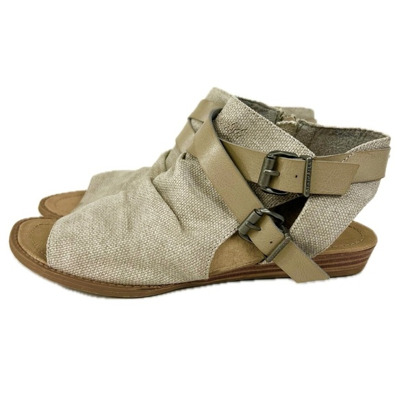 Blowfish Brisa Birch Rancher Canvas Sandals - Size 8.5 - Picture 1 of 9